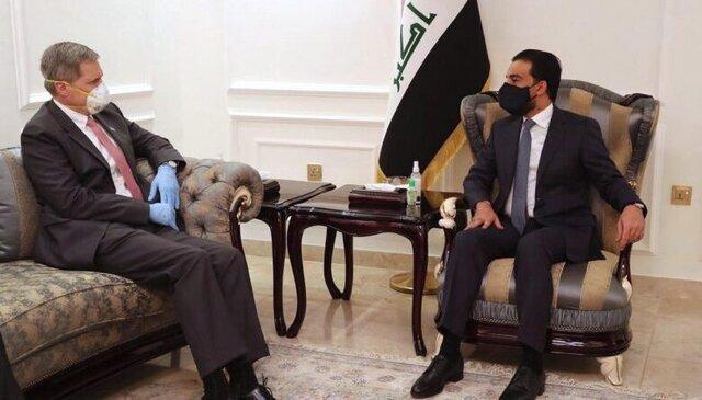 دیدار سفیر آمریکا با رئیس پارلمان عراق دیدار سفیر آمریکا با رئیس مجلس عراق