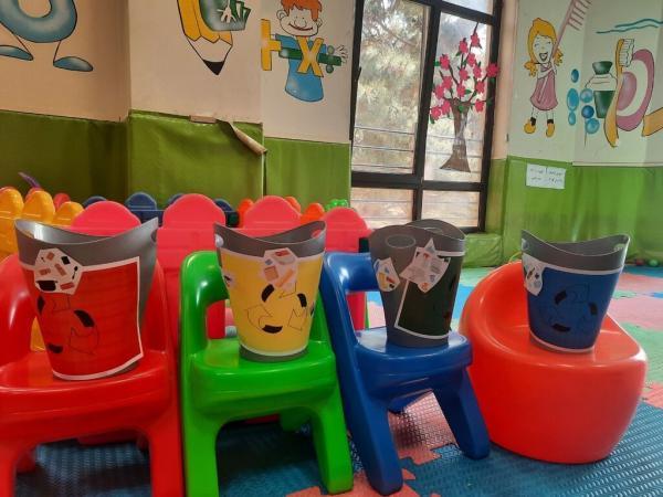 آموزش تفکیک پسماند با سطل های رنگی به زبان بچگانه